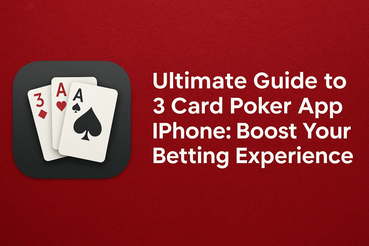 Ultimate Guide to 3 Card Poker App iPhone: Boost Your Betting Experience