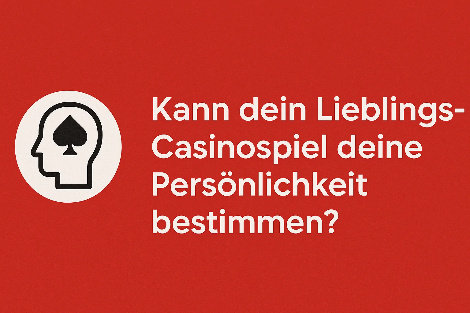 Kann dein Lieblings-Casinospiel deine Persönlichkeit bestimmen?